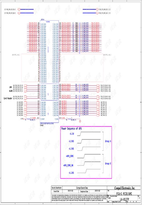 聯(lián)想ThinkPad Edge E545（Compal LA-8127P）電路原理圖與硬件開發(fā)文檔解析